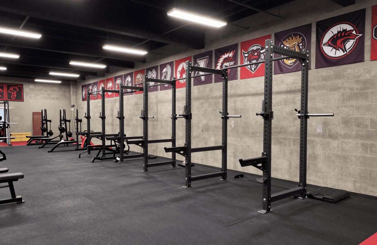 High school weight room